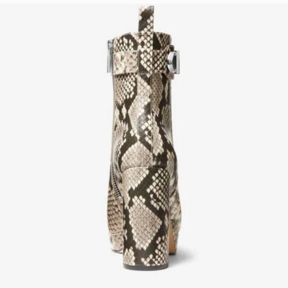 Micheal Kors Platform Snakeskin Booties - Picture 3 of 4
